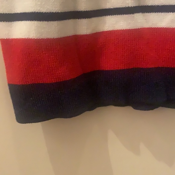 size US SMALL-  blue, white and red stripe tight mini dress - Picture 6 of 6